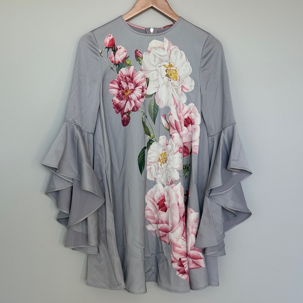 Ted Baker Pink and Gray Dress